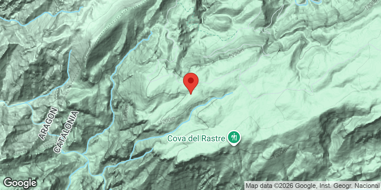 Mapa de situación de NURIS, AVENC DE LES