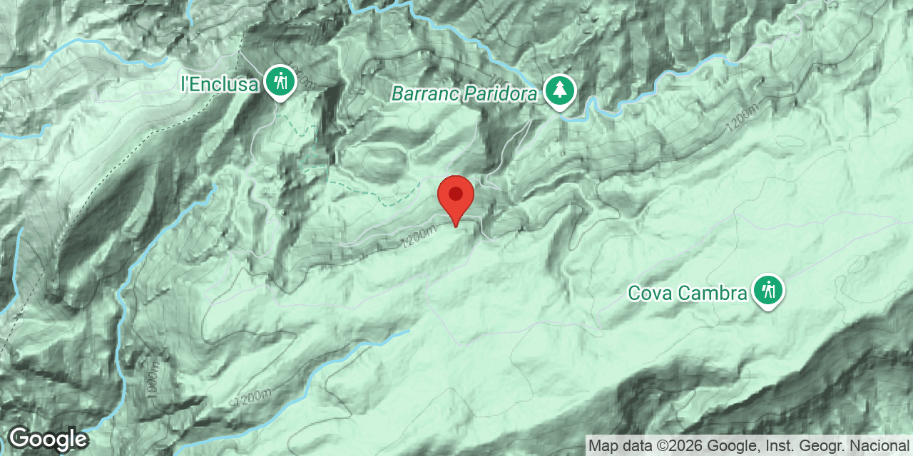Mapa de situació de SUOR, AVENC DE LA