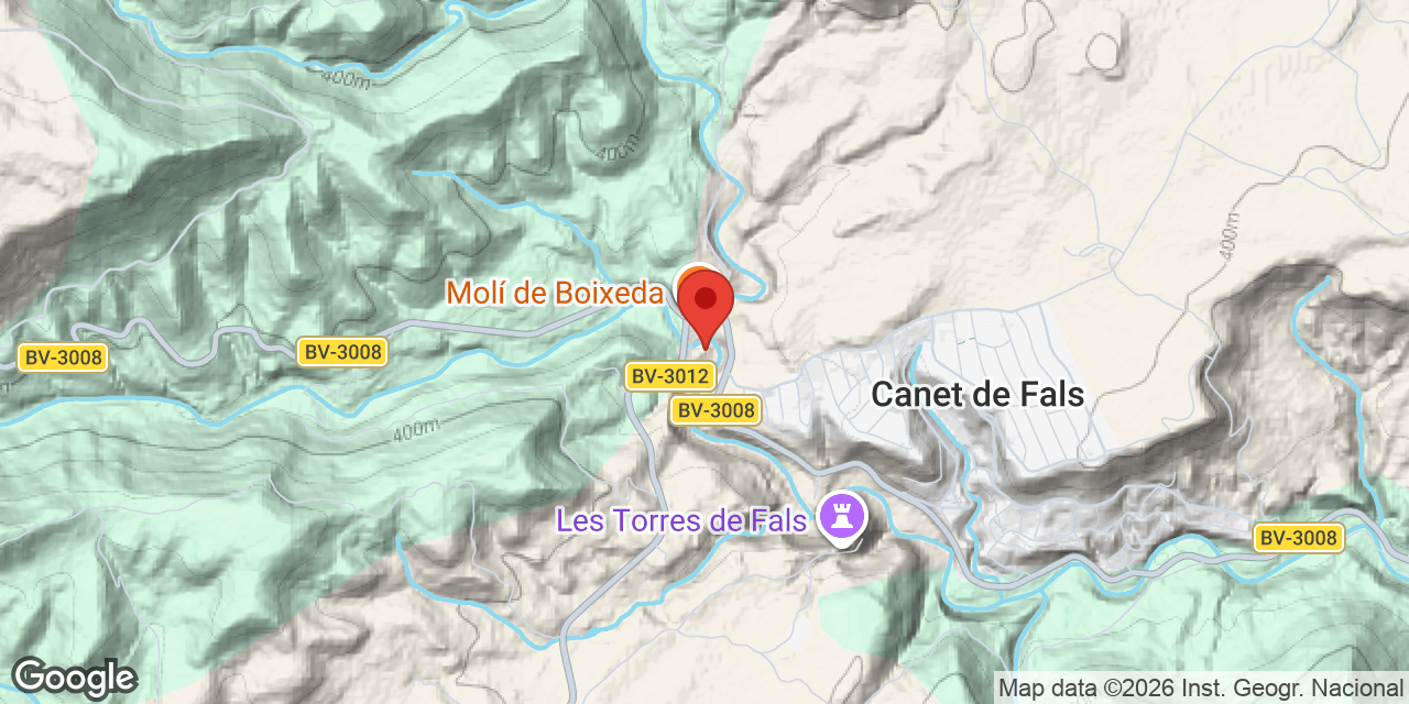 Mapa de situación de MOLÍ DE BOIXEDA, ESCLETXES DEL