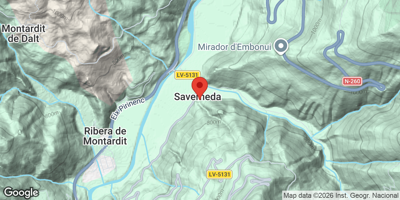 Mapa de situació de SAVARNEDA, COVA