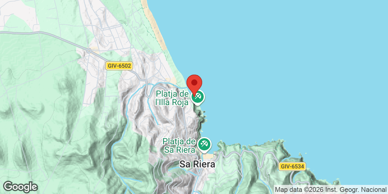 Mapa de situació de PLATJA DE PALS, COVES DE LA
