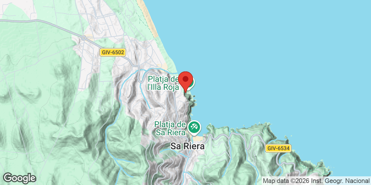 Mapa de situació de CALA MORETA, COVA DE