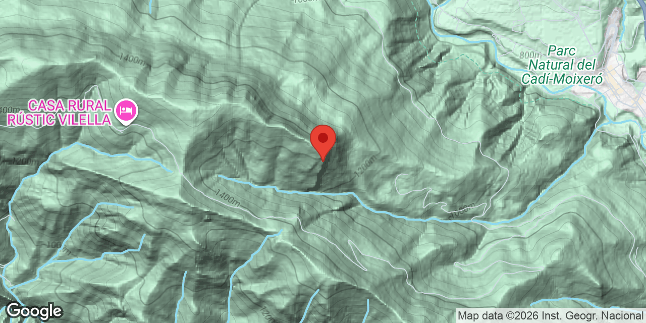 Mapa de situació de ROCA TIRAVAL, AVENC DE LA