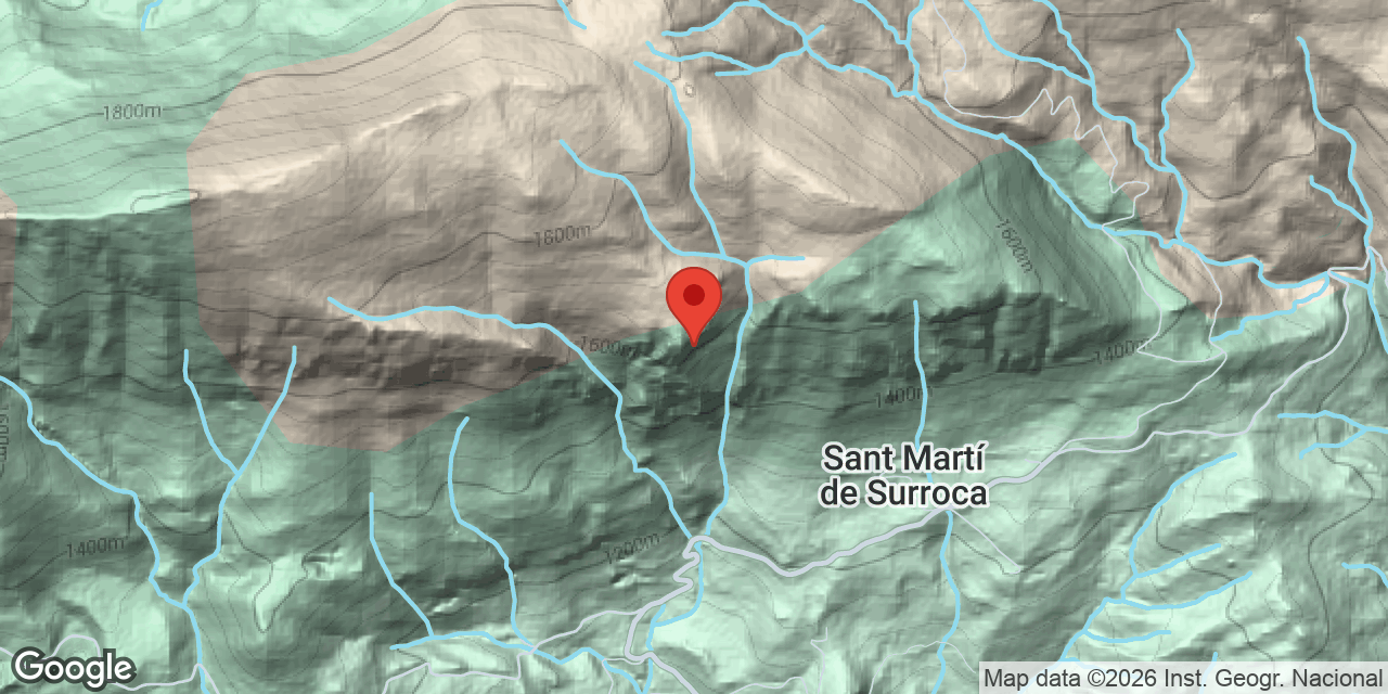Mapa de situació de ENCANTATS, COVA DELS