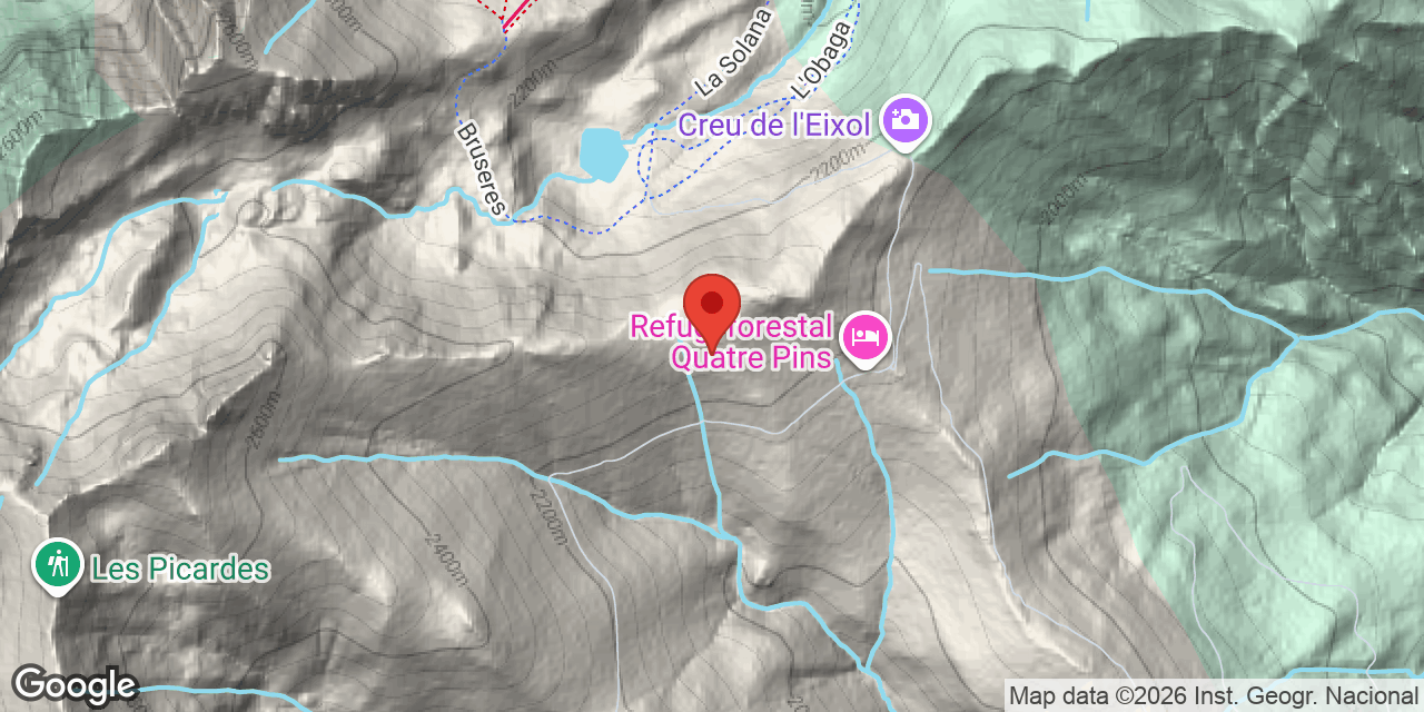 Mapa de situació de GRALLES D'ESPOT, FORAT DE LES