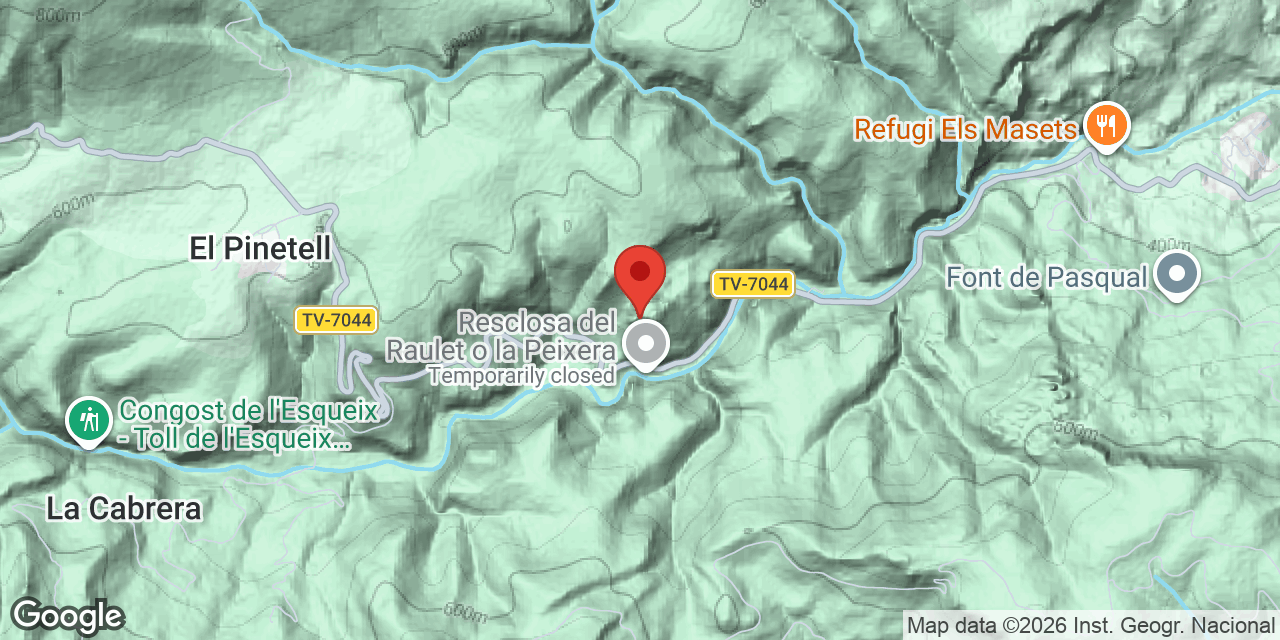 Mapa de situació de ROVELLÓ, AVENC DEL