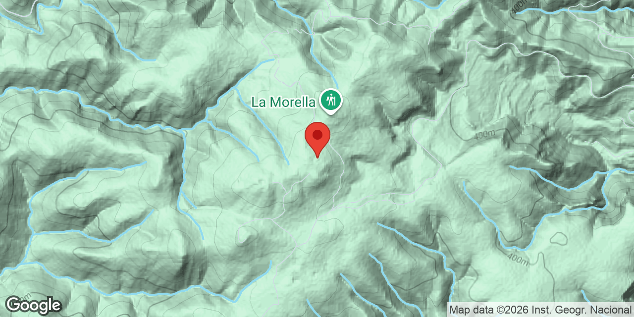 Mapa de situació de SERRAT DE LA MORELLA, AVENC SM-1 DEL