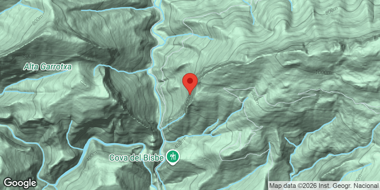 Mapa de situación de CABRES, COVA DE LES