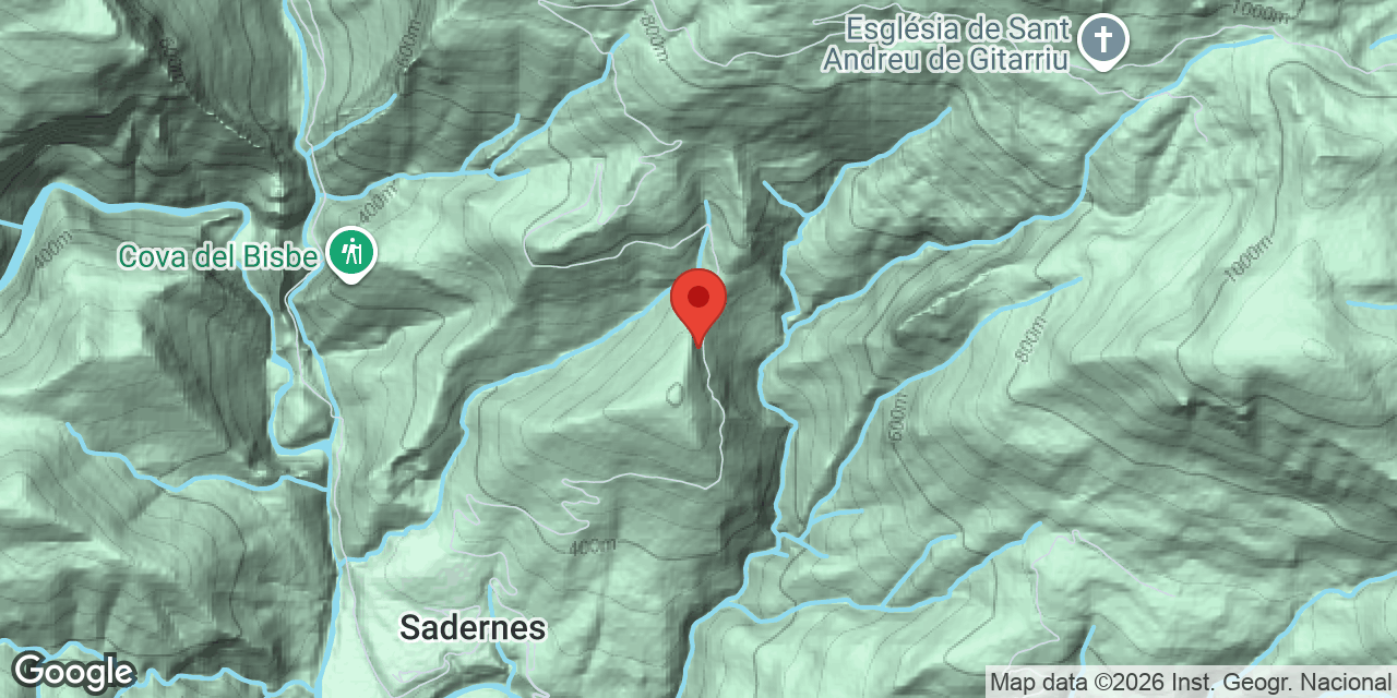 Mapa de situació de COFÍ, COVA 1 DEL