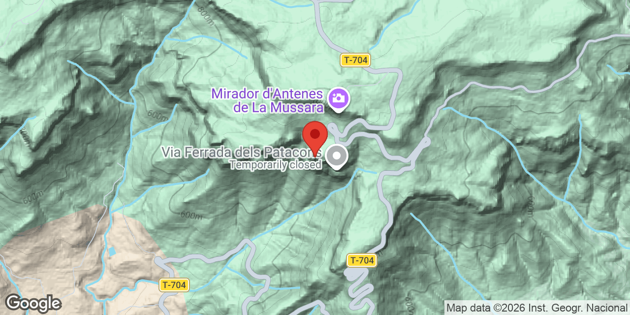 Mapa de situació de ESCAPATÒRIA DE PATACONS, COVA