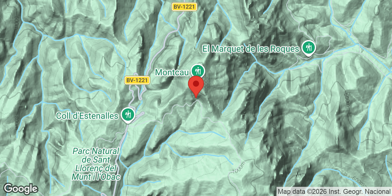 Mapa de situació de CANAL DEL BISBE, AVENC DE LA