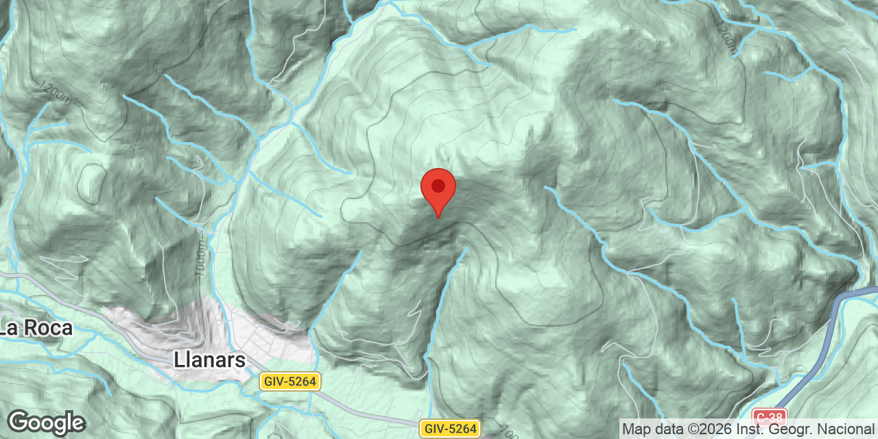 Location map of PASTOR, COVA DEL