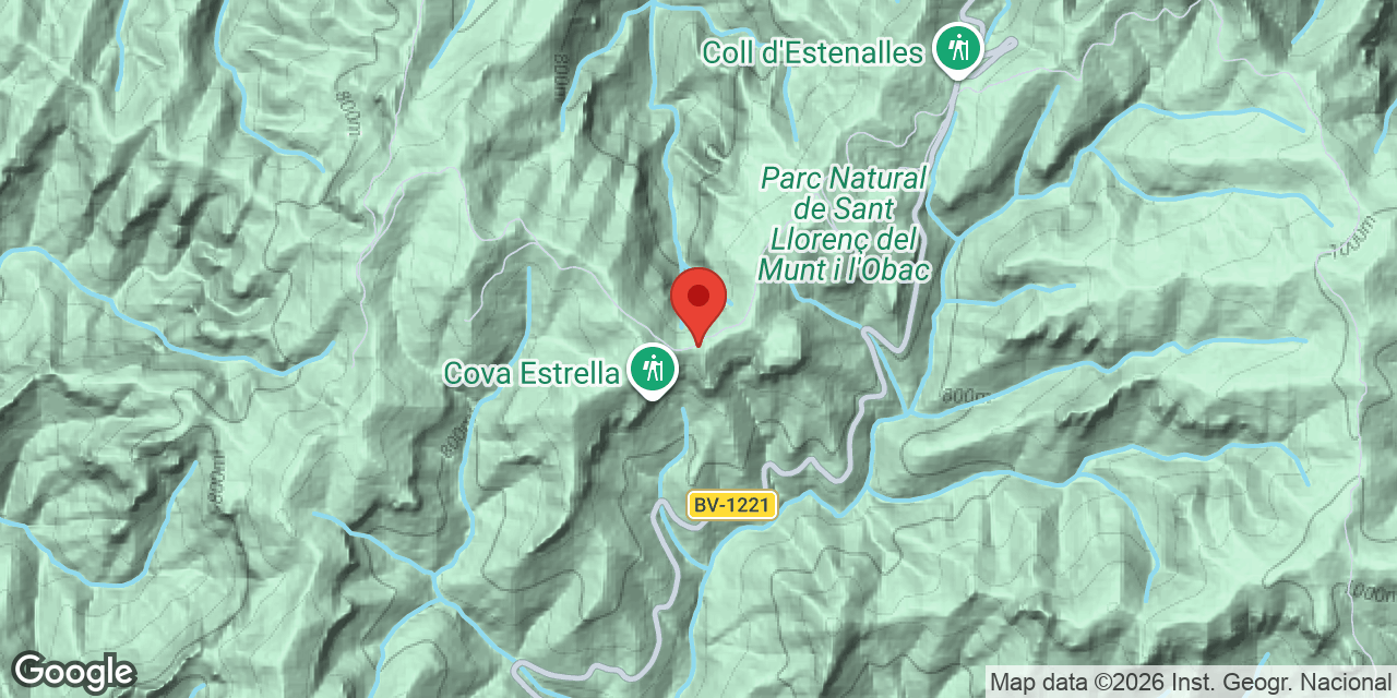 Location map of CUENTO, AVENC DEL