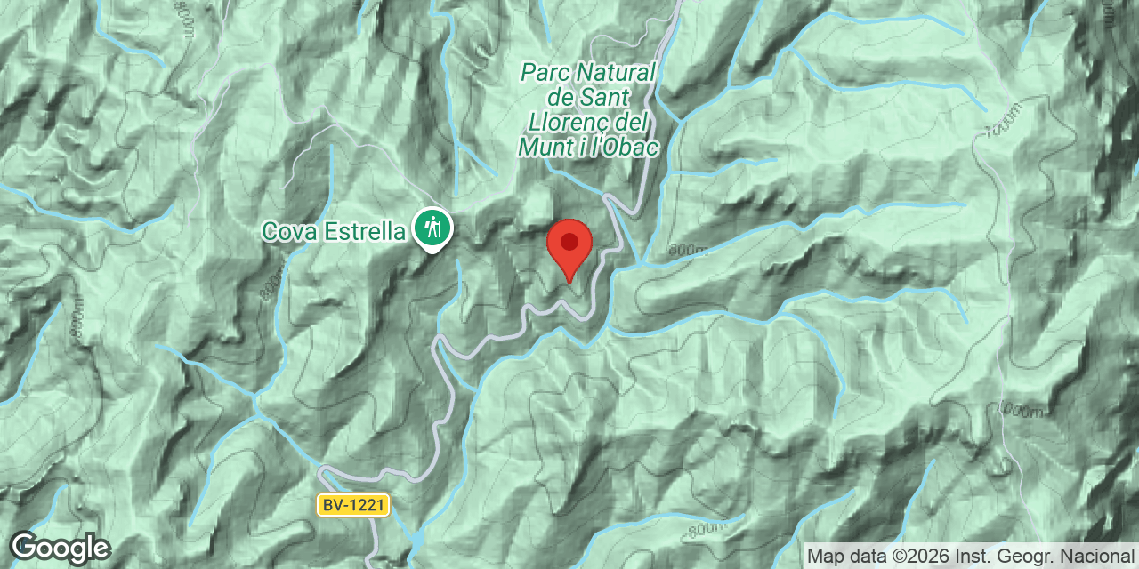 Mapa de situació de PI PLA, AVENC DEL