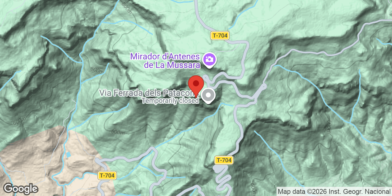 Mapa de situación de PATACONS, COVA DELS