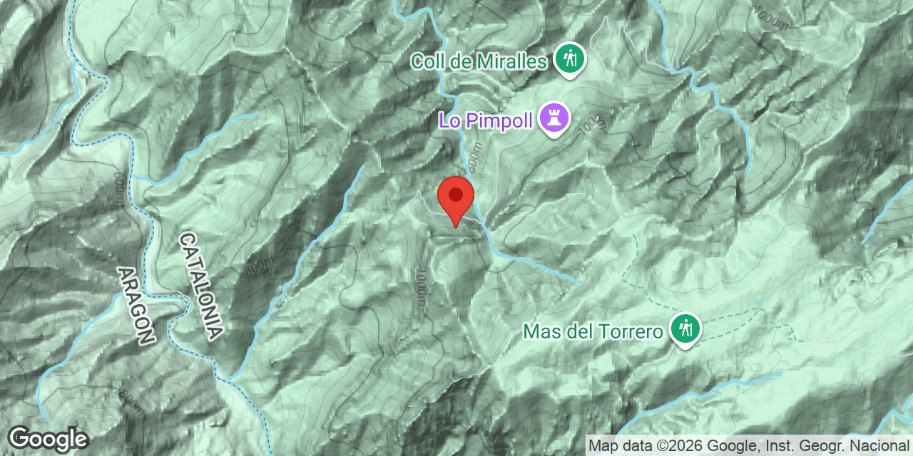 Mapa de situació de COLL DE MONTFORT, FORAT Nº1 DE
