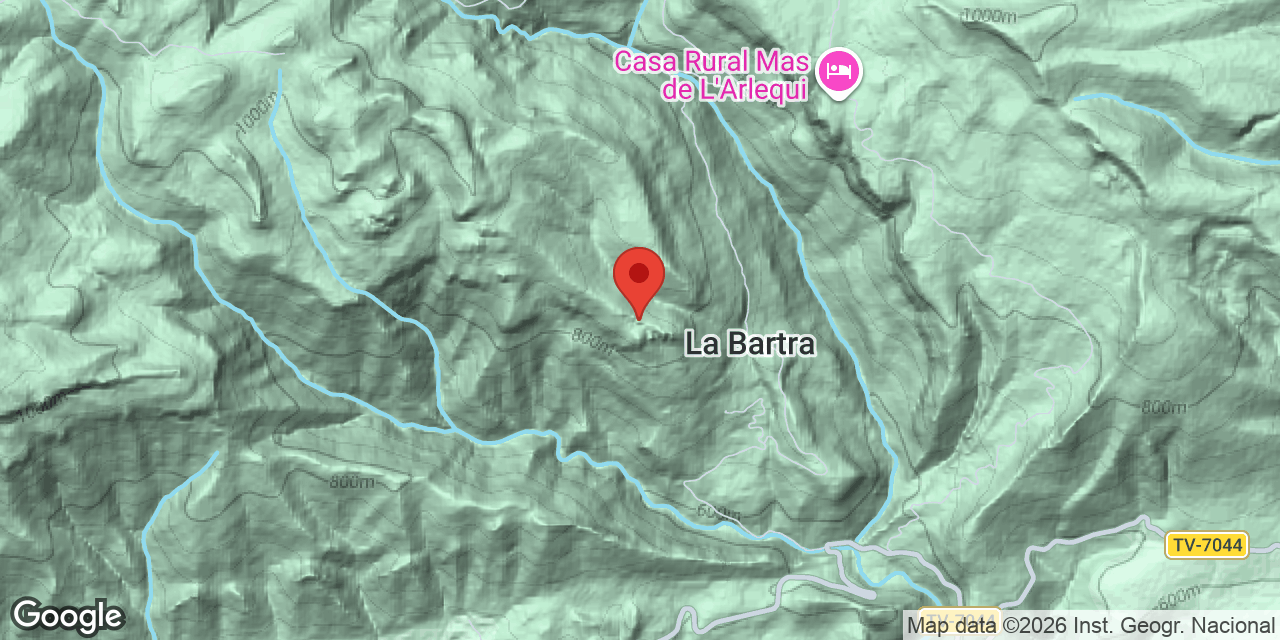Mapa de situación de OBAGA, AVENC DE L'