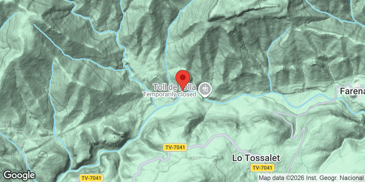 Mapa de situació de MAS D'EN TONI, COVA-AVENC DEL