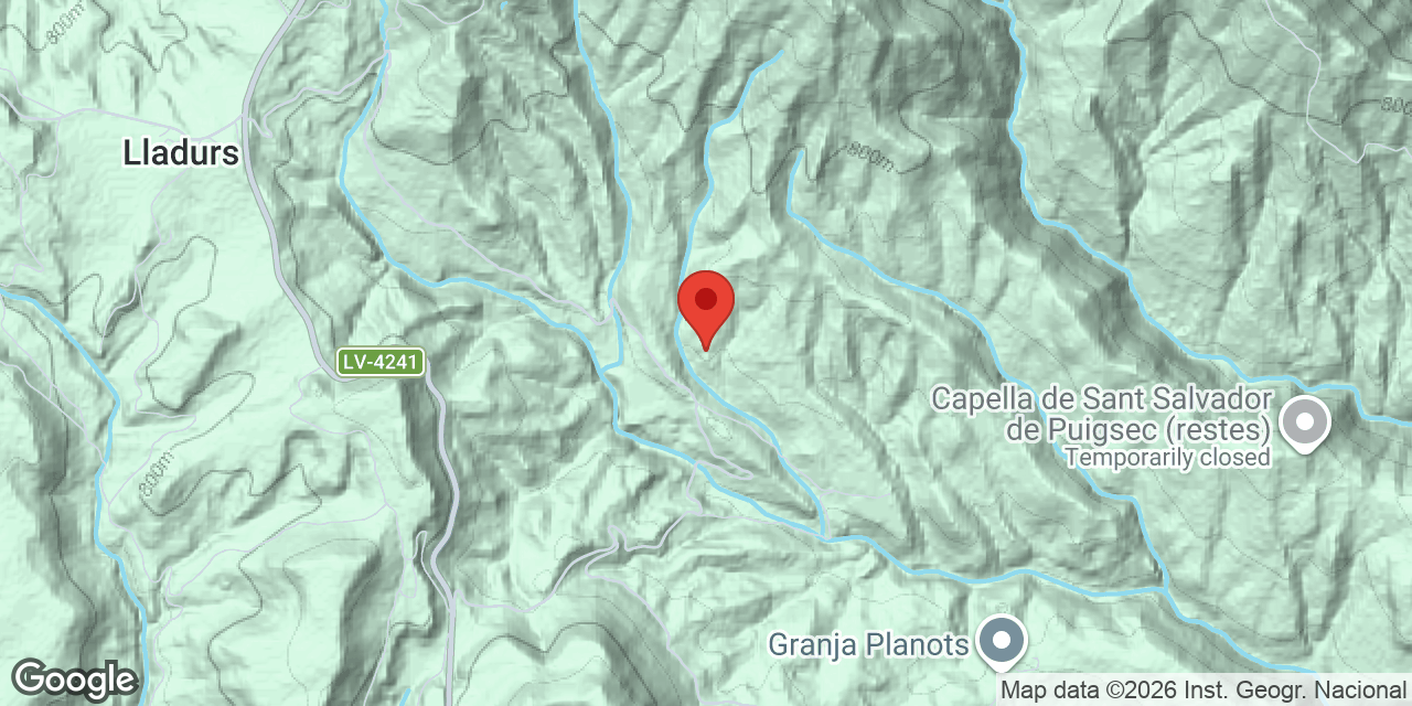 Mapa de situació de CASETA DE BAIX, FORAT Nº1 DE LA