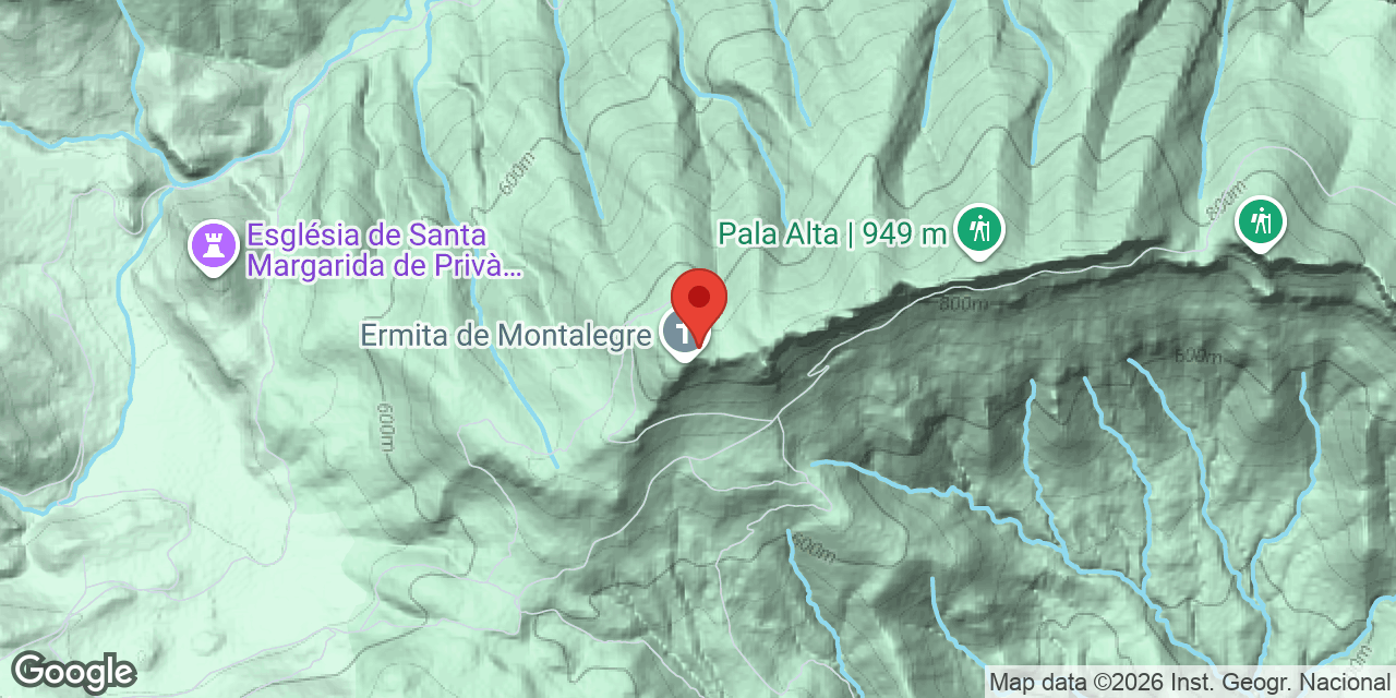 Mapa de situación de MONTALEGRE,  AVENC DE
