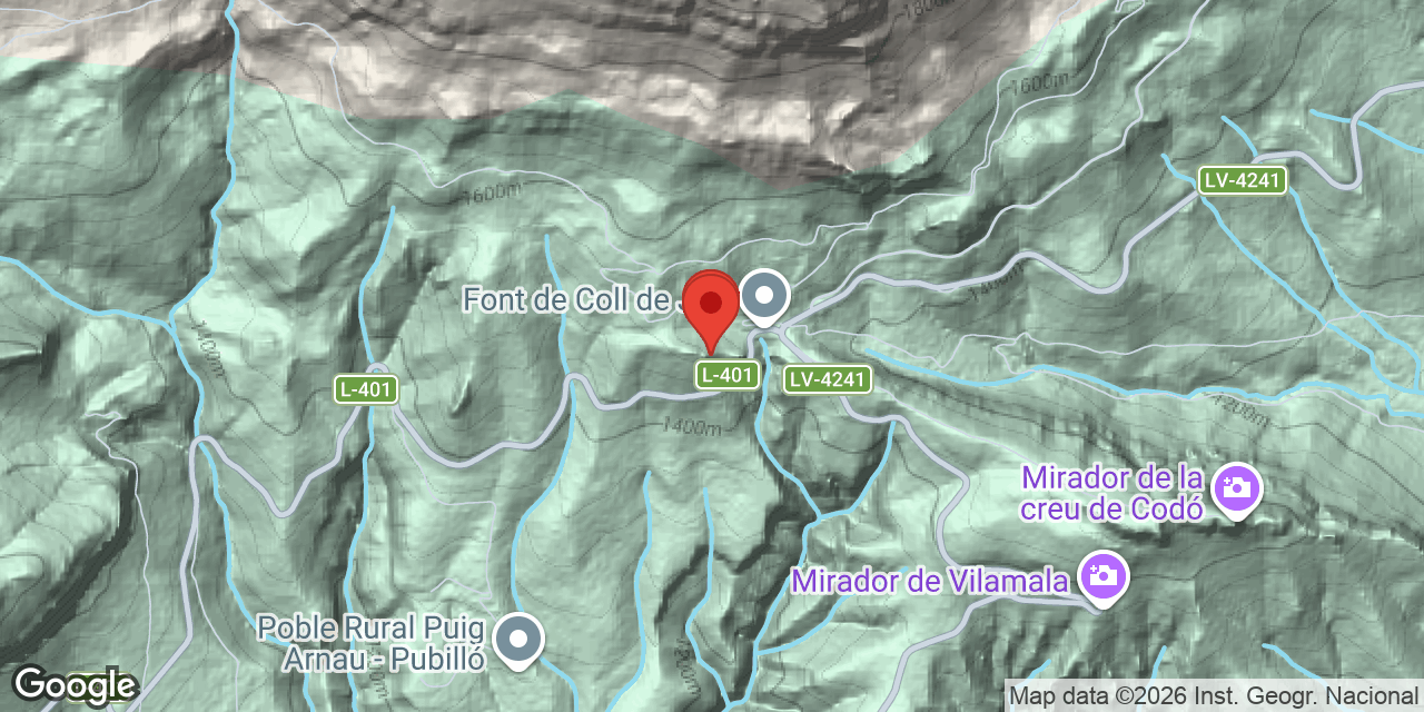 Mapa de situación de COLL DE JOUET, AVENC DEL