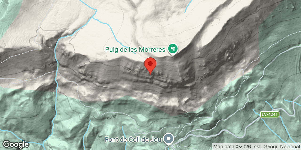 Carte de situation de LLOP, AVENC DEL