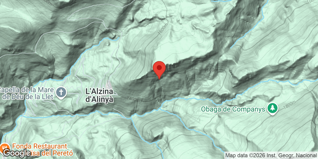Mapa de situació de JAÇA,  AVENC DE LA