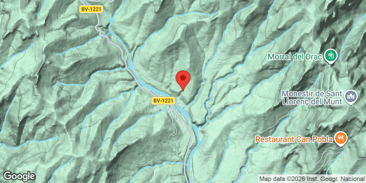 Carte de situation de CAVALL, AVENC FALS DEL