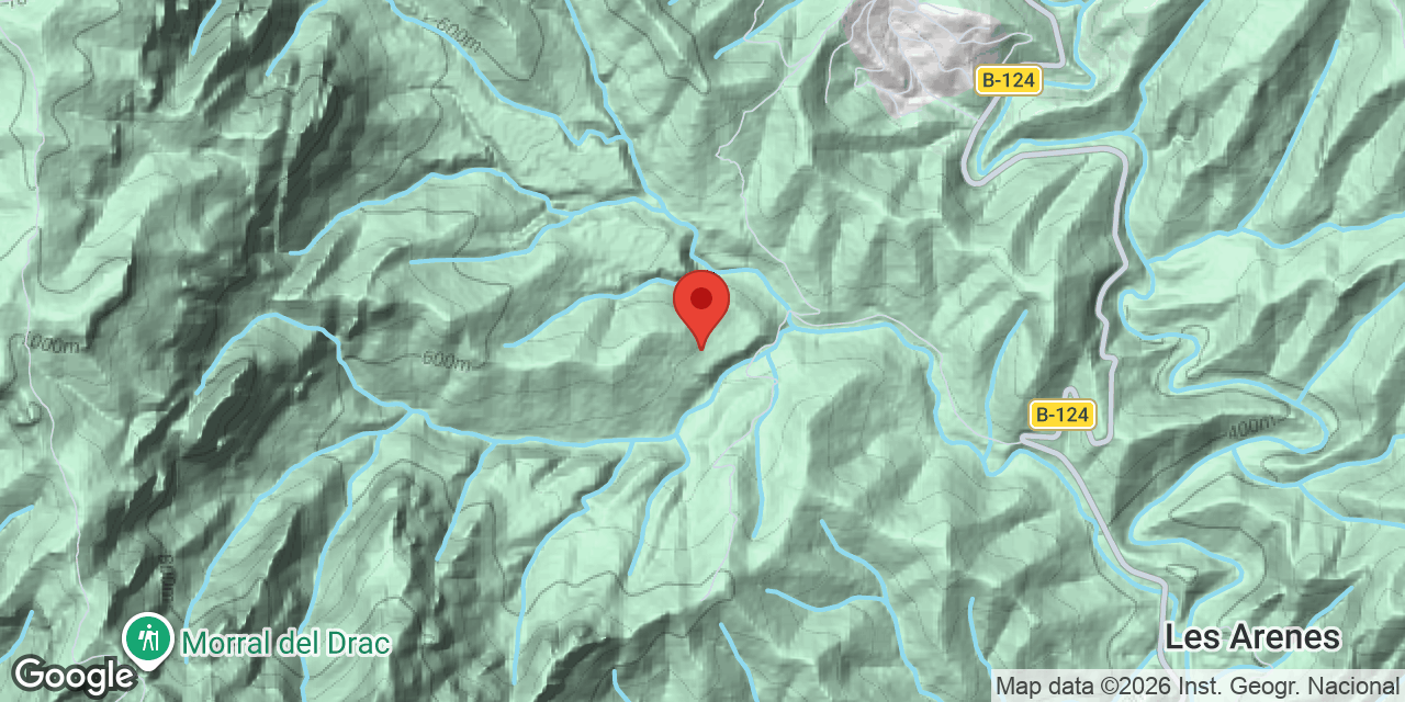 Location map of FORN DE PEGA DEL DALMAU, AVENC DEL