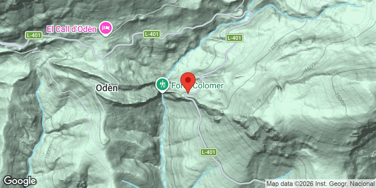 Mapa de situació de ENCANTATS, FORAT DELS