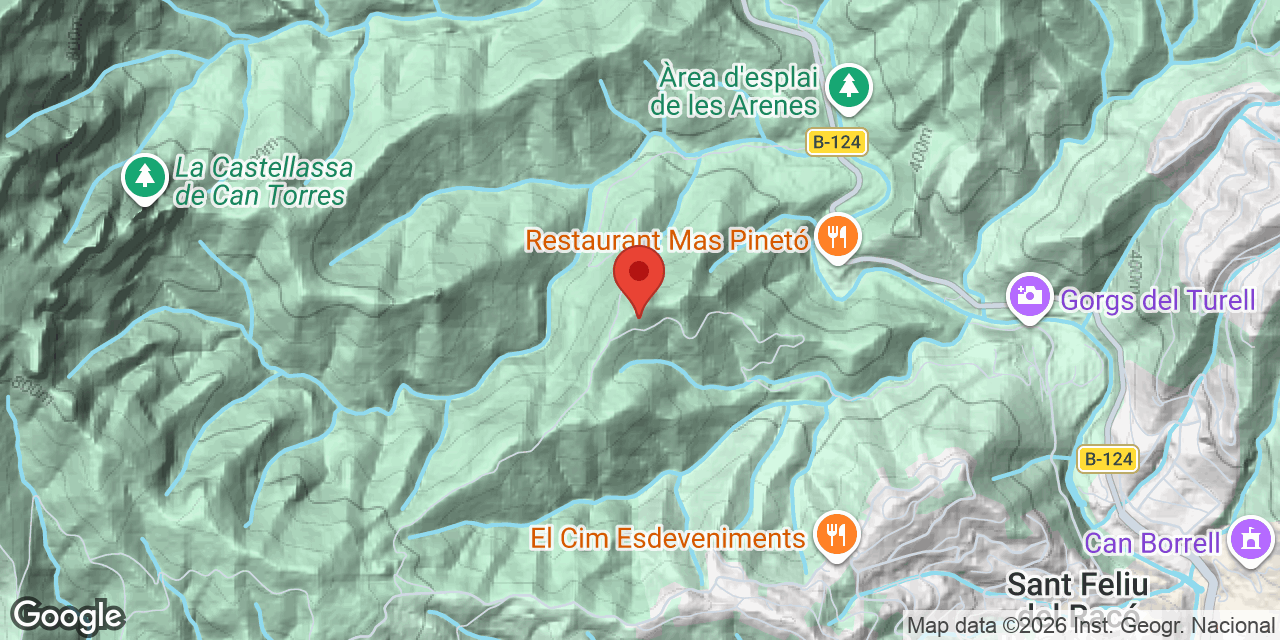 Mapa de situació de PUJOL DEL MAS PINETÓ, AVENC DEL