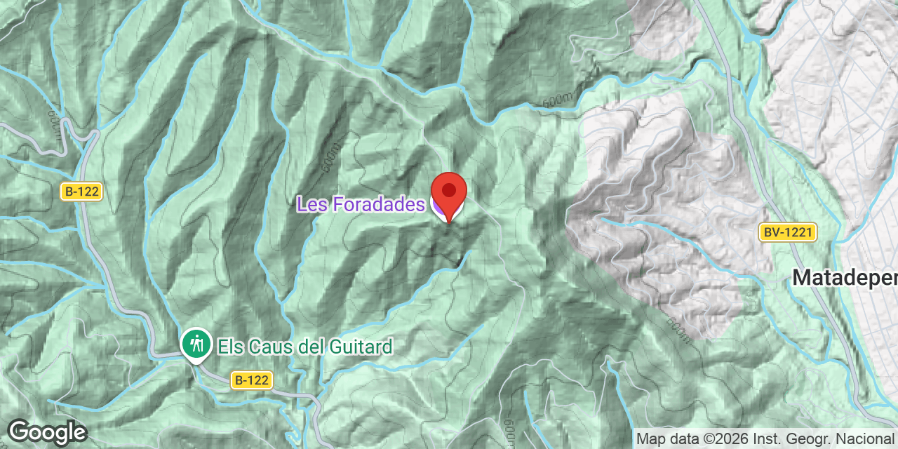 Location map of PEDRITXES, FORADADES DE LES