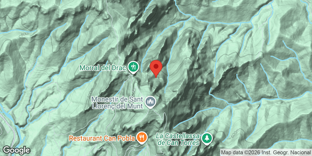 Mapa de situación de CANAL FREDA, COVA DE LA