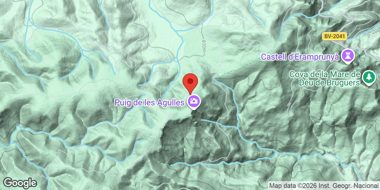 Mapa de situació de AGULLES, POU DE LES