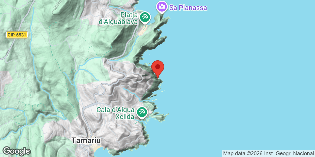 Mapa de situación de BISBE, COVA DEL