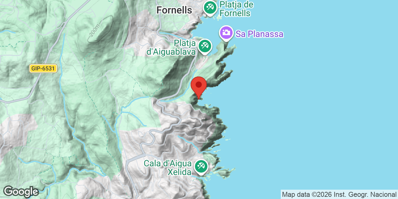 Mapa de situació de NEGRA D'ES TRAMADIU, COVA