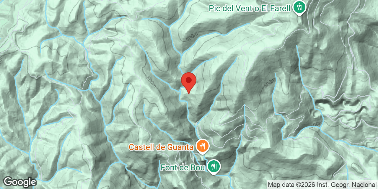 Carte de situation de FONT FALSA, AVENC DE LA