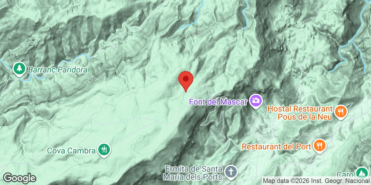 Mapa de situación de POY, AVENC DE