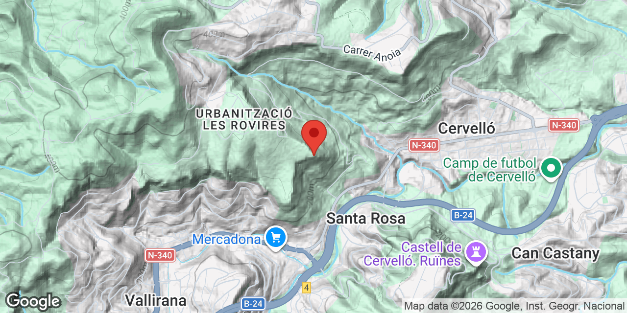 Mapa de situació de MOLINS, AVENC