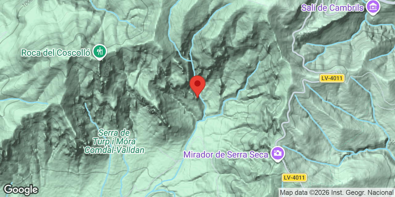 Mapa de situació de CABROTA, ESPLUGA DE LA