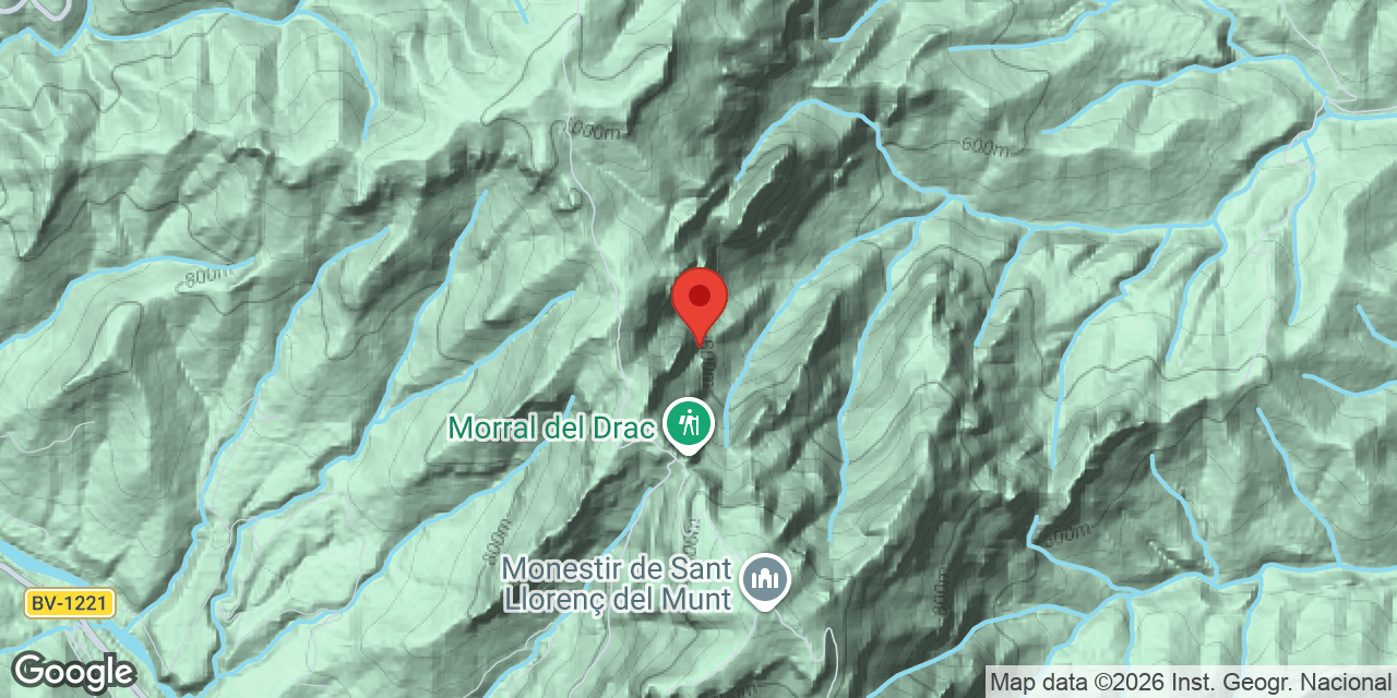 Mapa de situación de CABRIT, LES FORADADES DEL