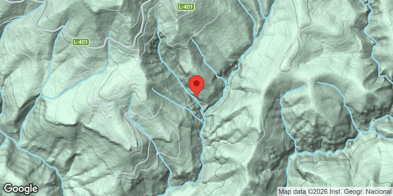 Location map of ESPLUGAPALLA, L'