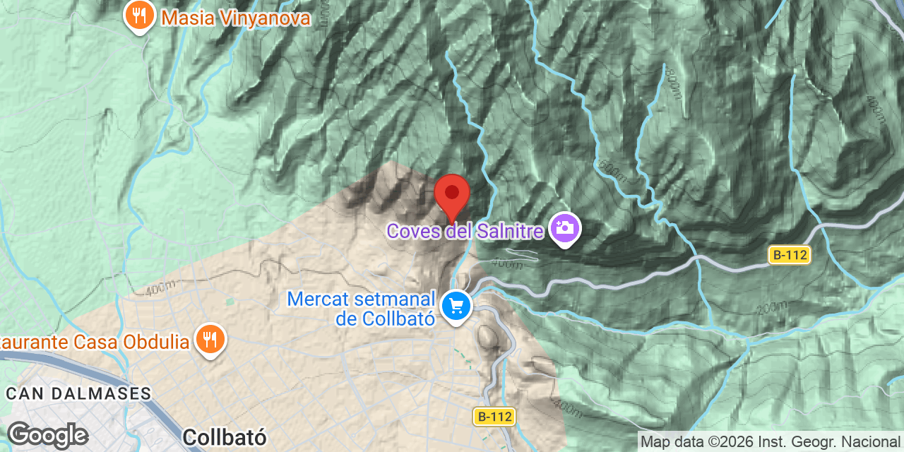 Location map of CODOLOSA,  COVA DE LA
