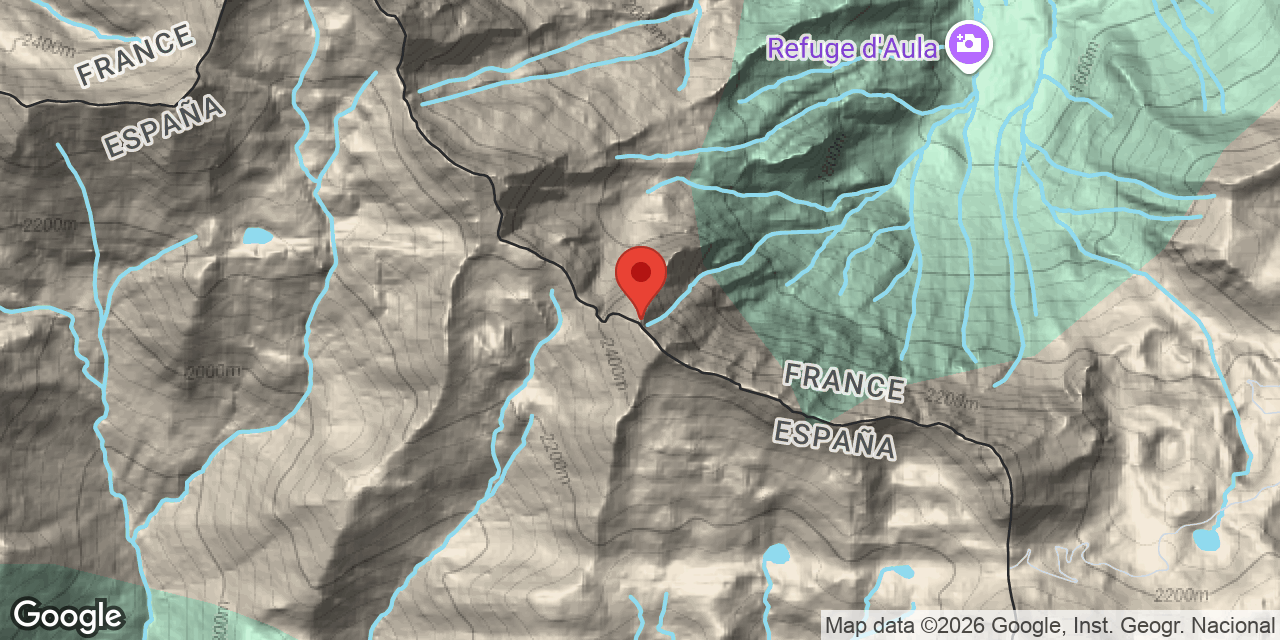Mapa de situació de AULÀ, AVENC D.1 D'