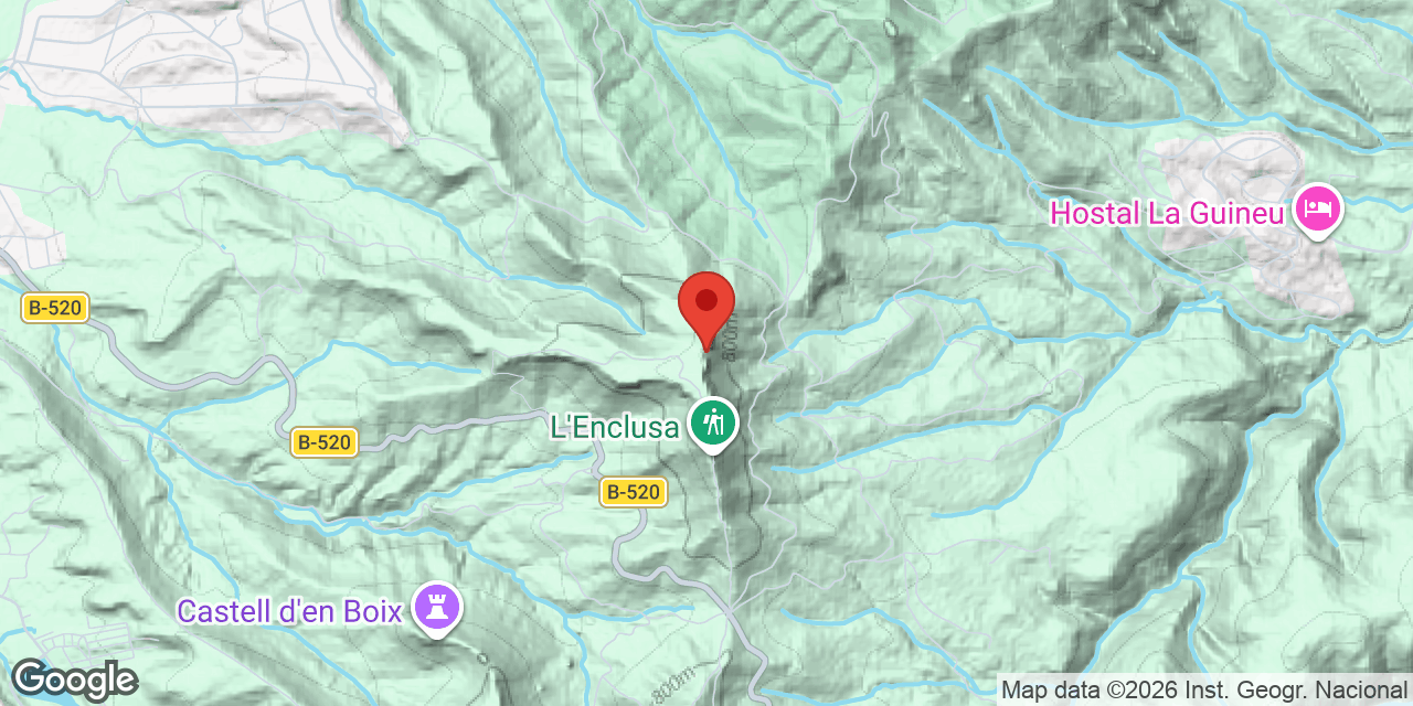 Carte de situation de ENCLUSA, COVA DE L'