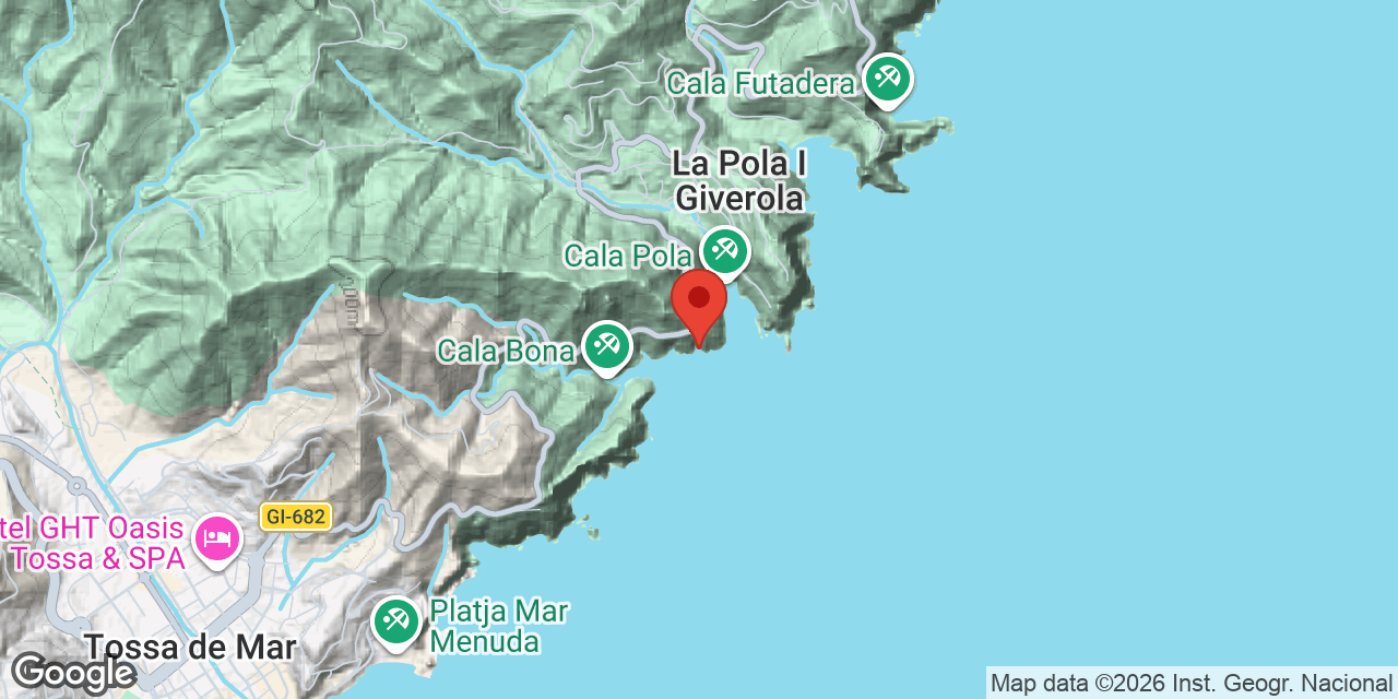 Mapa de situación de CALA BONA, COVA II DE