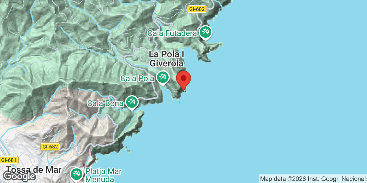 Mapa de situación de PUNTA POLA, COVA DE