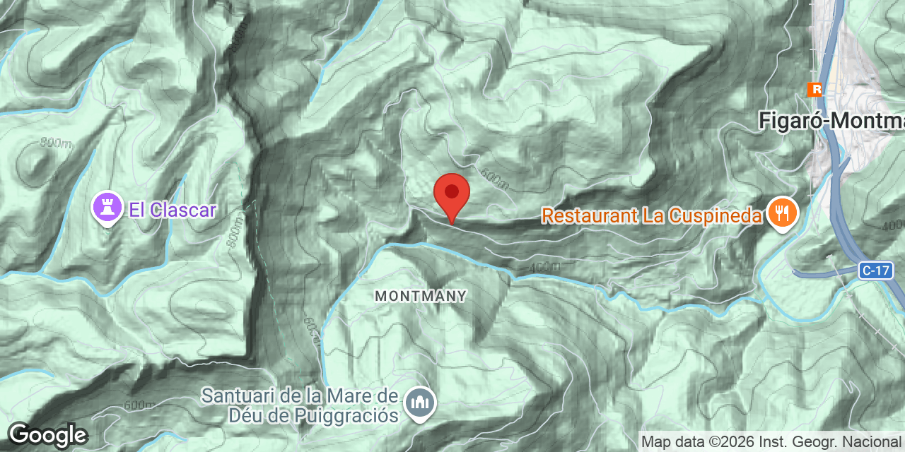 Carte de situation de MONTMANY, COVA M-1 DE