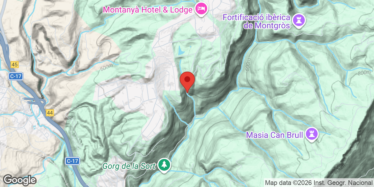 Mapa de situació de AFRAU, COVA II DE L'