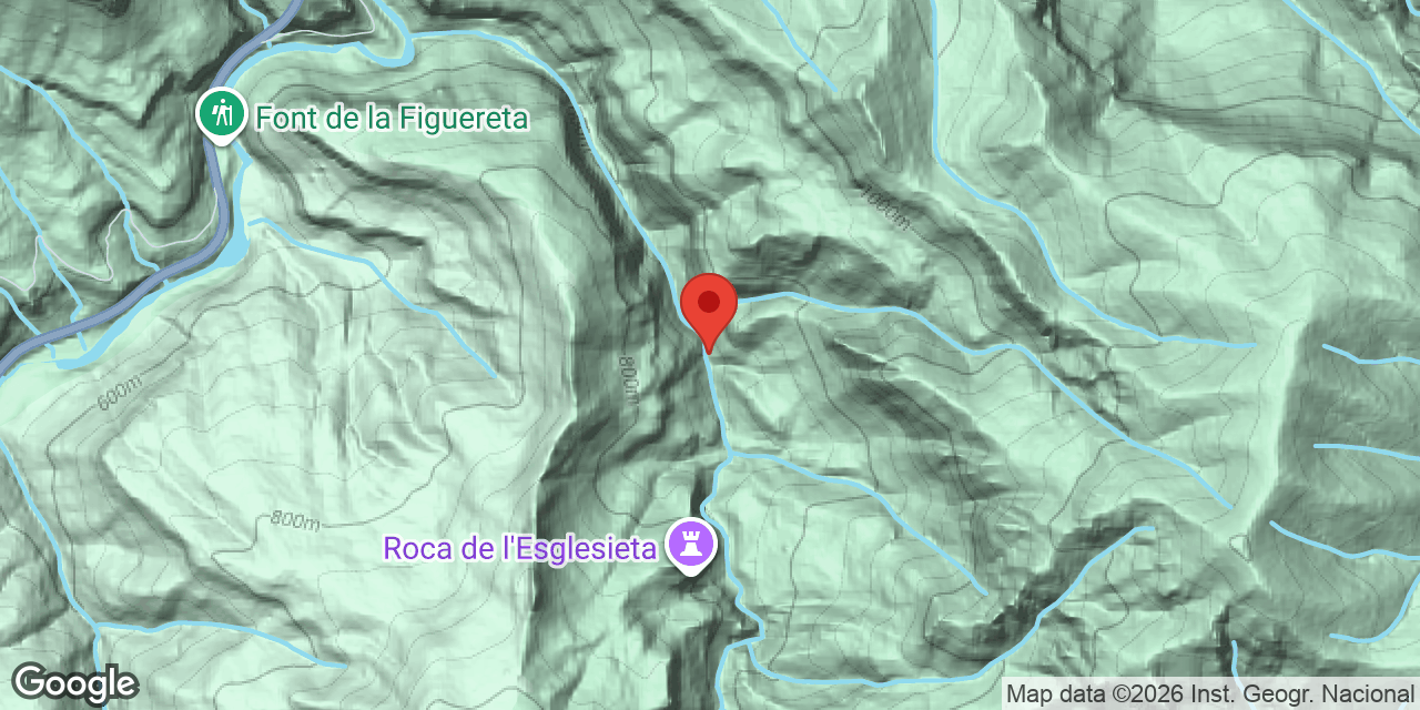 Mapa de situació de RAIERS, SURGÈNCIA DELS